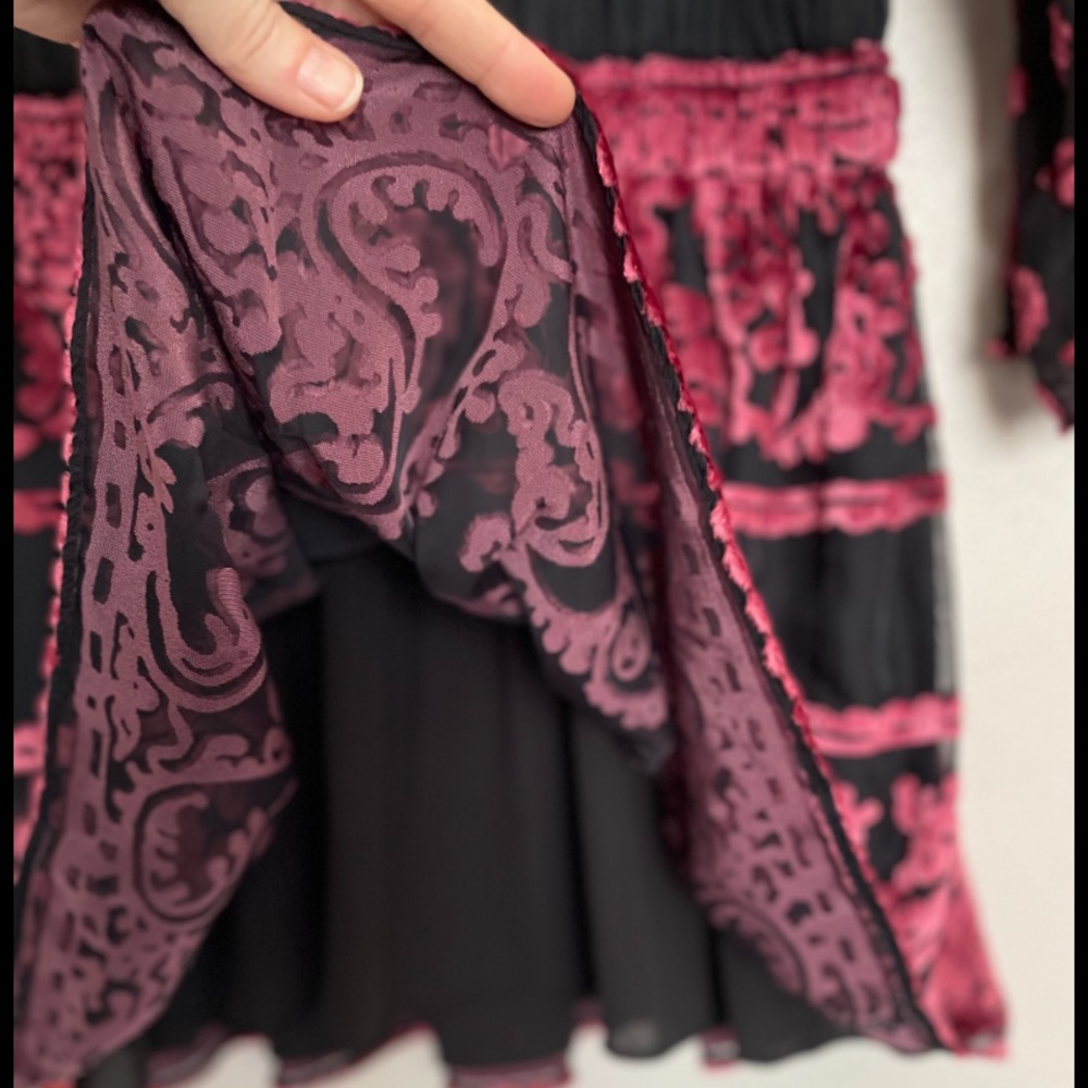 Ramy Brook NWT Clarice Velvet-Burnout Dress - Picture 8 of 12